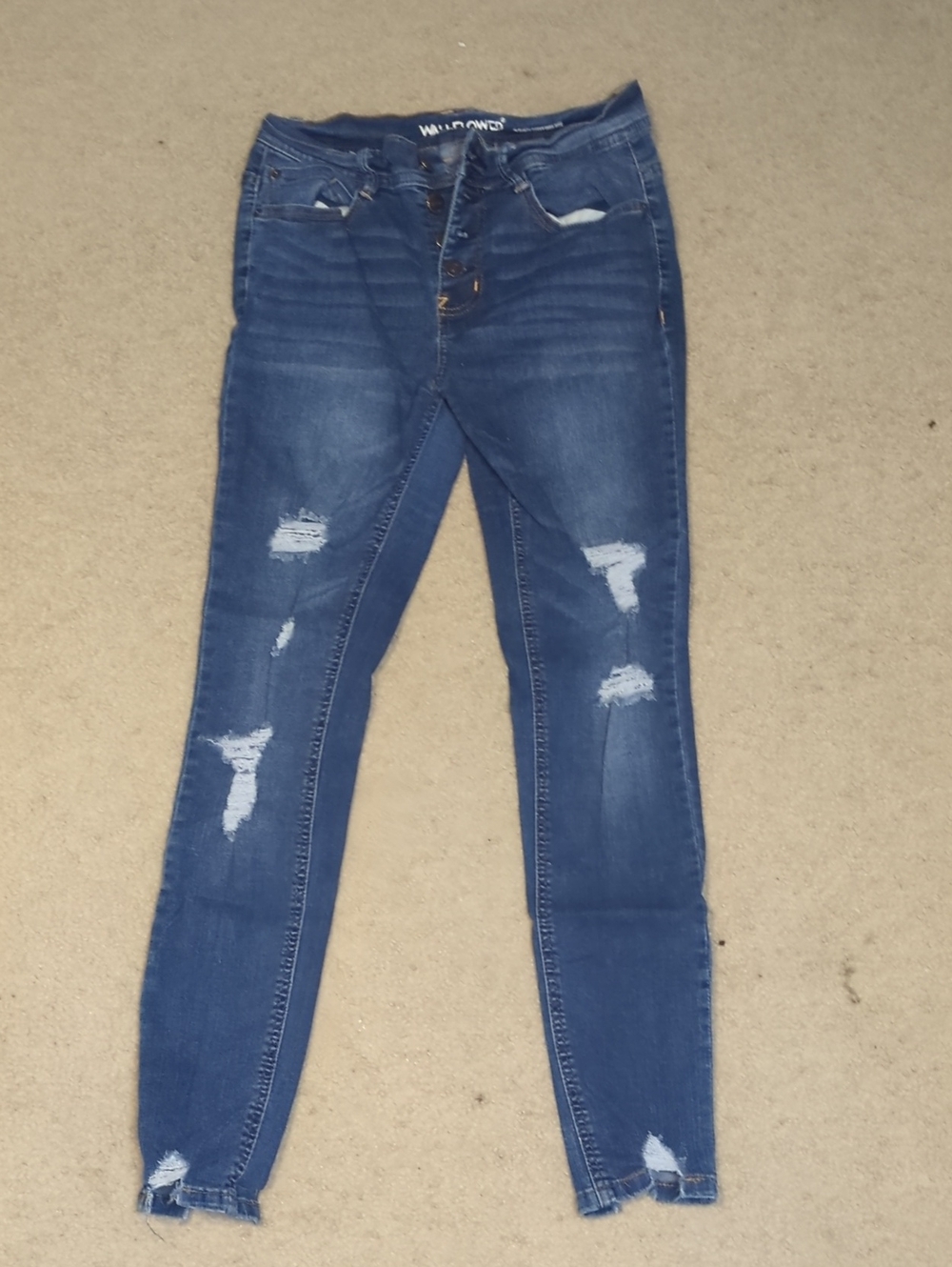 wild fable Blue Distressed Skinny Jeans - Women's